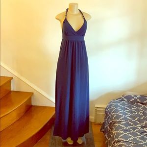 [Guess] Blue, knit, halter maxi